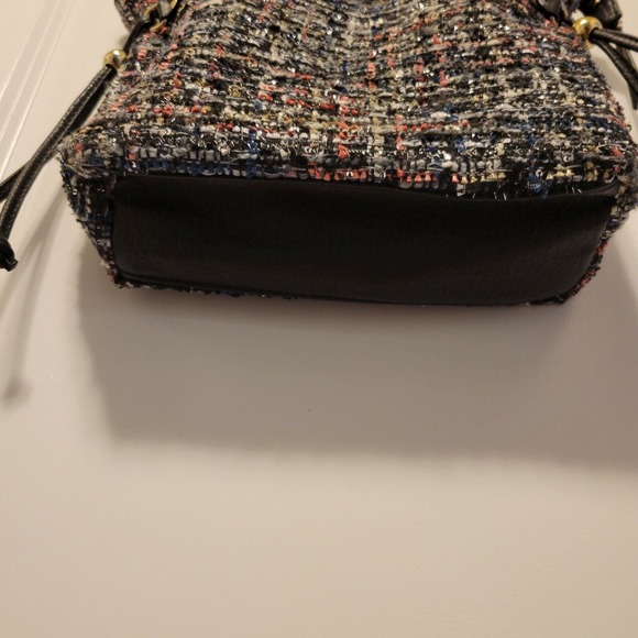 Juicy Couture Tweed Purse Small Tote Bag With Lip Embellishment Clueless Y2K - Picture 4 of 12